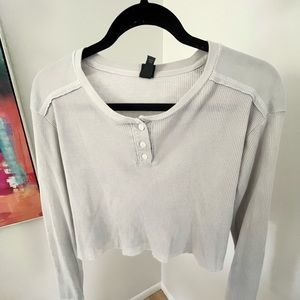 wild fable cropped long sleeve